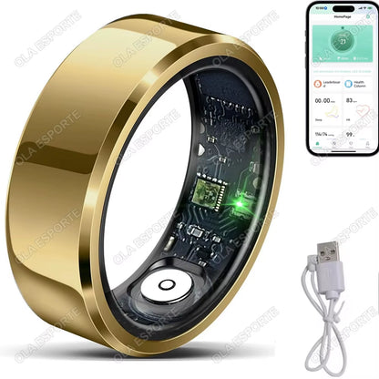 Revolutionary Health Smart Ring: Track Blood Pressure, Heart Rate & Sleep with IP68 Waterproofing and Multi-Sport Mode for Everyone!
